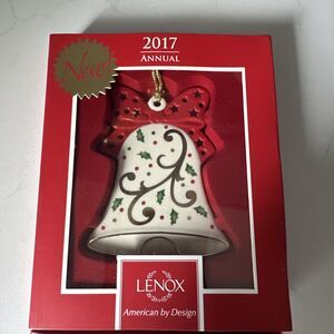 Lenox 2017 Joyous Tidings Bell Christmas Ornament New In Original Packaging